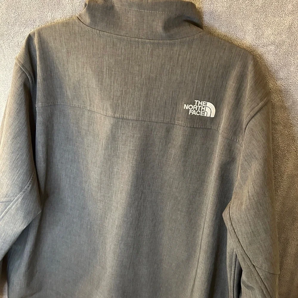 The North Face Apex Bionic WindWall Jacket Mens XL Gray Fleece Lined Full Zip